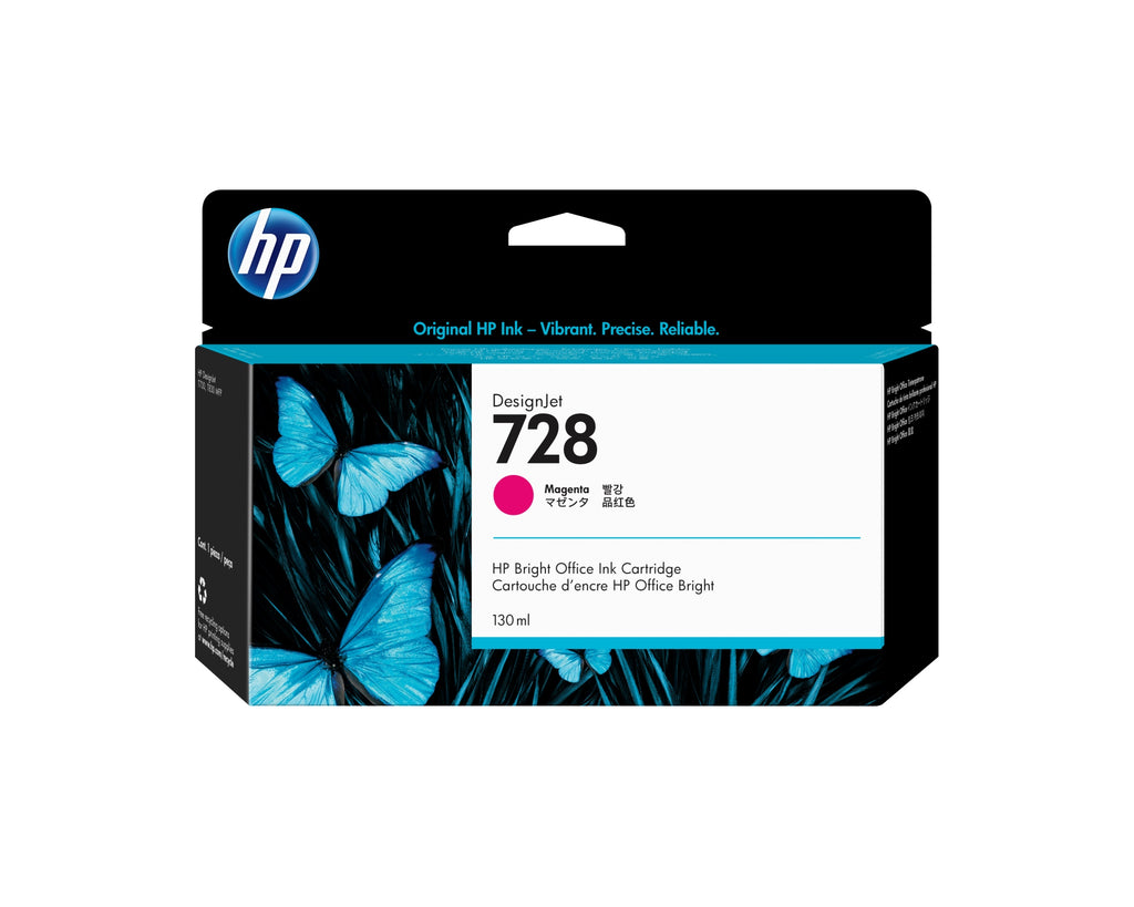 Cartucho de tinta DesignJet 728 magenta de 130 ml