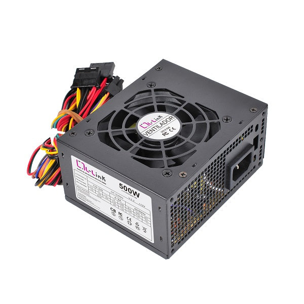 LL-PS-MICRO500-CAB unidad de fuente de alimentacin 500 W 20+4 pin ATX ATX Negro