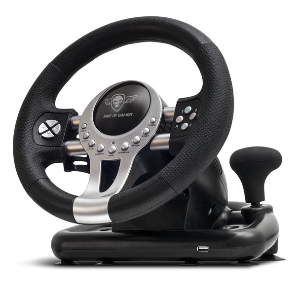 Race Wheel Pro 2 Negro  Plata USB Volante + Pedales Digital PC  PlayStation 4  Playstation 3  Xbox One