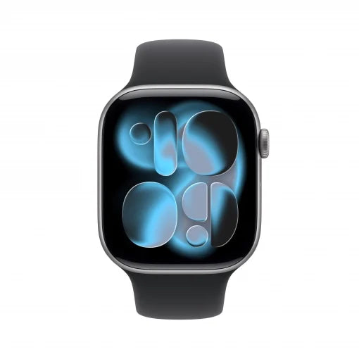 Apple Watch Series 11 GPS + Cellular 46mm Aluminio Gris espacial y Correa Sport Band Negra - Talla M/L