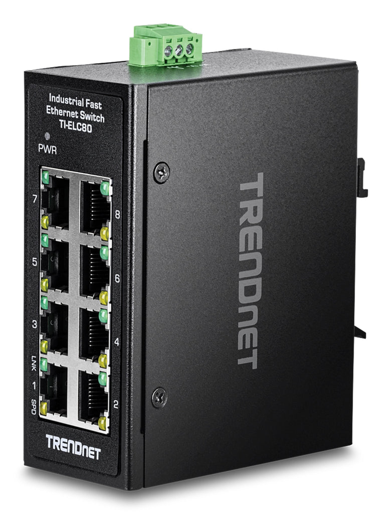 TI-ELC80 switch No administrado Fast Ethernet (10/100) Negro