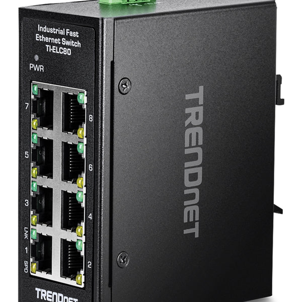 TI-ELC80 switch No administrado Fast Ethernet (10/100) Negro