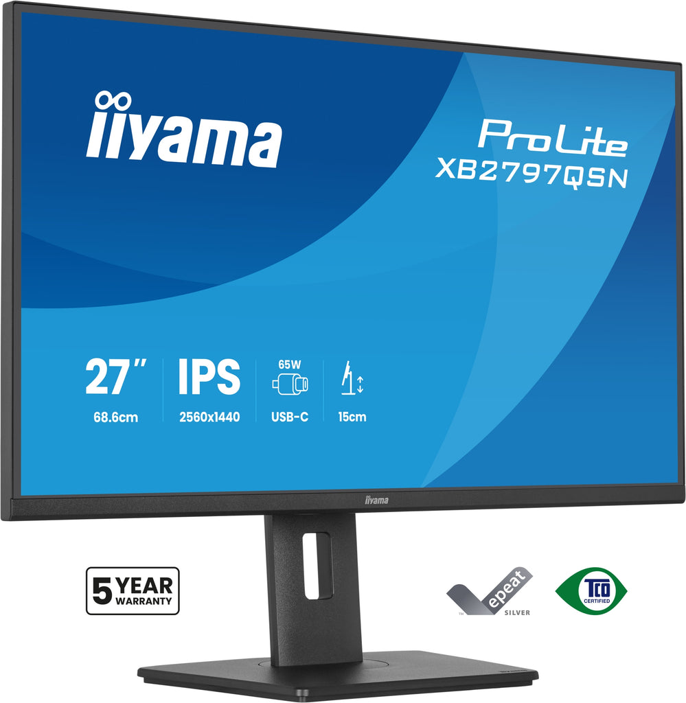 ProLite XB2797QSN-B1 pantalla para PC 68 6 cm (27") 2560 x 1440 Pixeles Quad HD LCD Negro