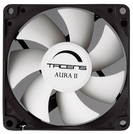 3AURAII8  Ventilador Ordenador 8 cm  Ultrasilencioso  Antipolvo  Negro