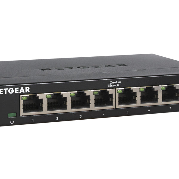GS308-300PES switch No administrado L2 Gigabit Ethernet (10/100/1000) Negro