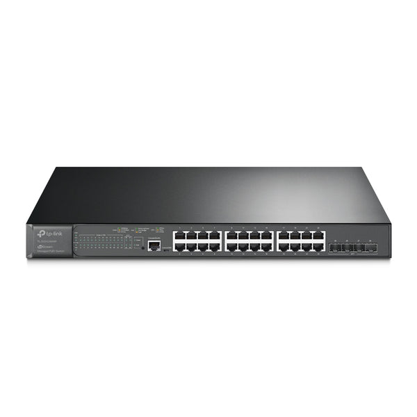 JetStream TL-SG3428XMP switch Gestionado L2+ Gigabit Ethernet (10/100/1000) Energa sobre Ethernet (PoE) 1U Negro