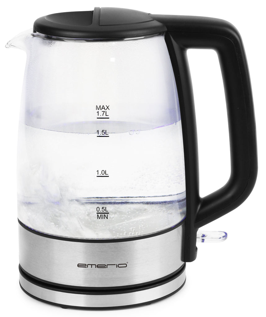 WK-130126 tetera elctrica 1 7 L 2200 W Negro  Transparente