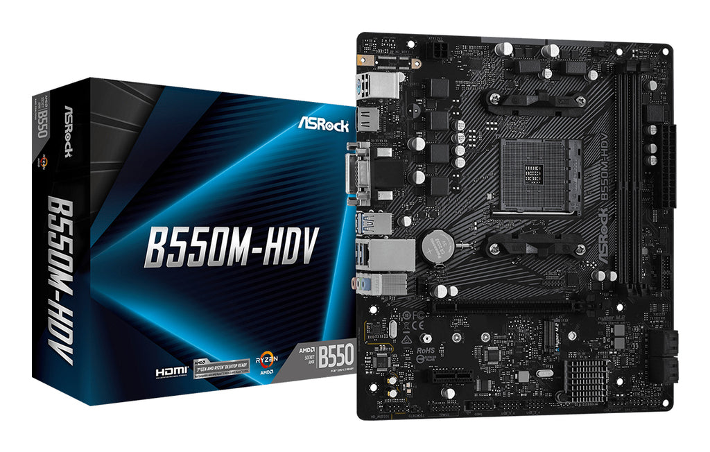 B550M-HDV AMD B550 Zcalo AM4 micro ATX