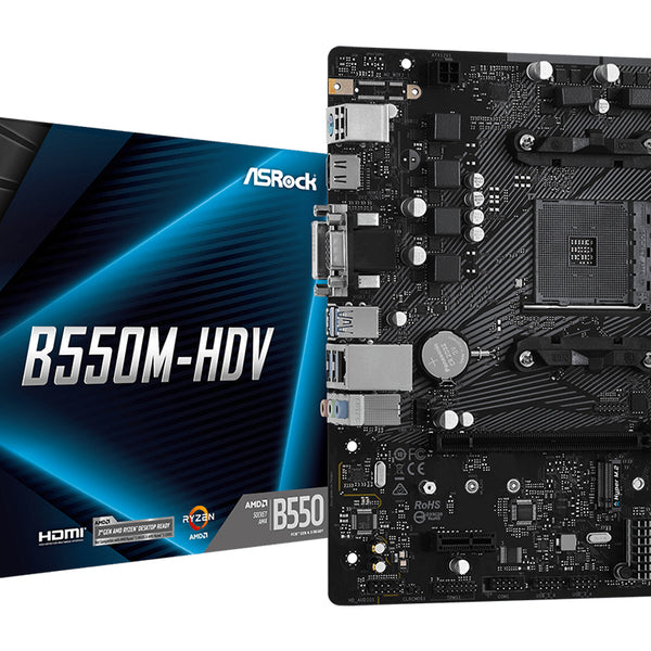 B550M-HDV AMD B550 Zcalo AM4 micro ATX