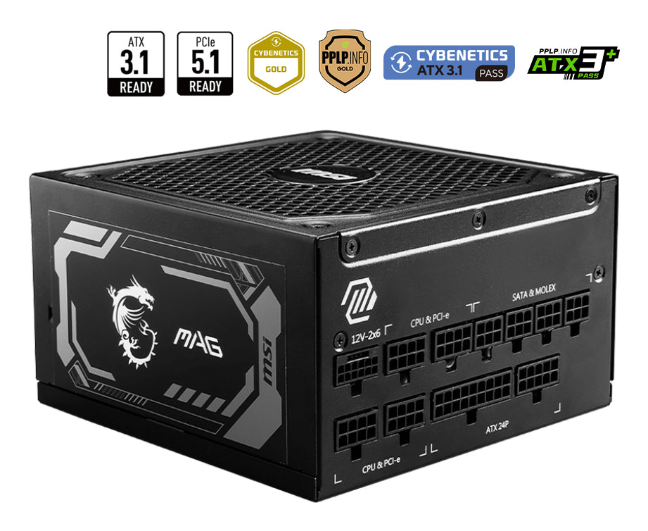 MAG A1250GL PCIE5 unidad de fuente de alimentacin 1250 W 24-pin ATX ATX Negro