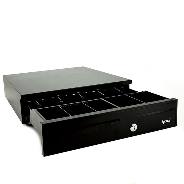 Cajn Portamonedas IRON-30 42cm 5+5 negro