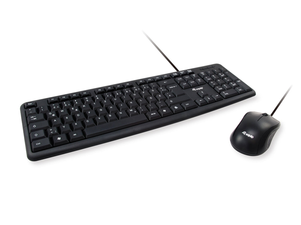 245201 teclado Ratn incluido Oficina USB QWERTY Espaol Negro