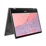 Chromebook CM14 Flip CL1402FM2A-EC0224 - Ordenador Porttil 14" Full HD (MediaTek Kompanio 520  8GB RAM  128GB eMMC  ARM Mali-G52 MC2  ChromeOS) Gris Gravidad - Teclado QWERTY espaol