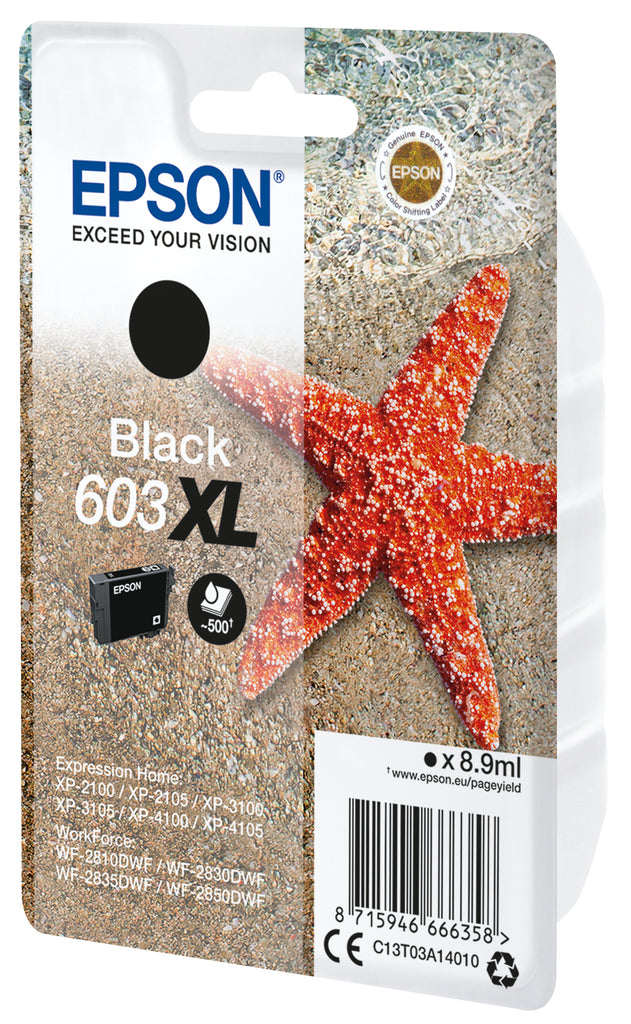 Singlepack Black 603XL Ink