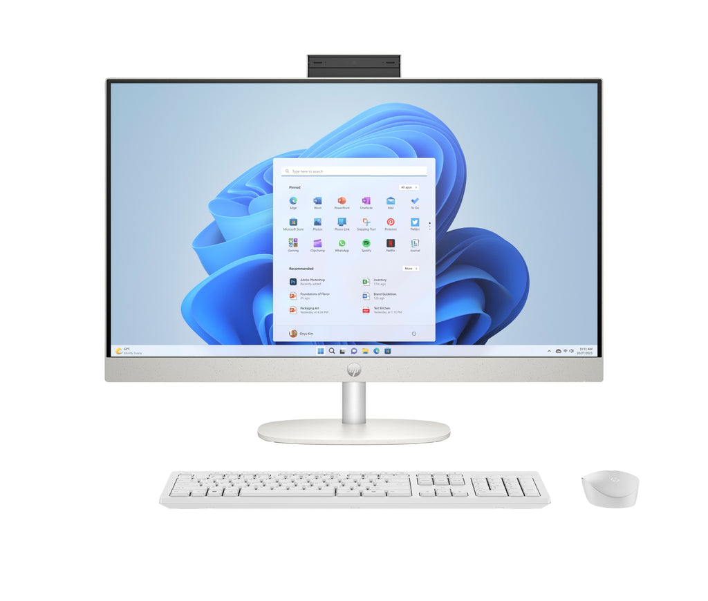 24-cr0075ns Intel Core i3 i3-1315U 60 5 cm (23.8") 1920 x 1080 Pixeles PC todo en uno 8 GB DDR4-SDRAM 512 GB SSD Windows 11 Home Wi-Fi 6 (802.11ax) Blanco