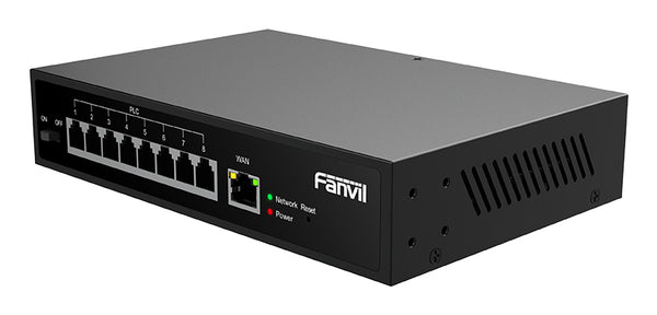 PN8 switch No administrado Fast Ethernet (10/100) Negro