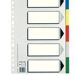 11609 lengeta de ndice Separador en blanco con pestaa Cartn  Polipropileno (PP) Multicolor