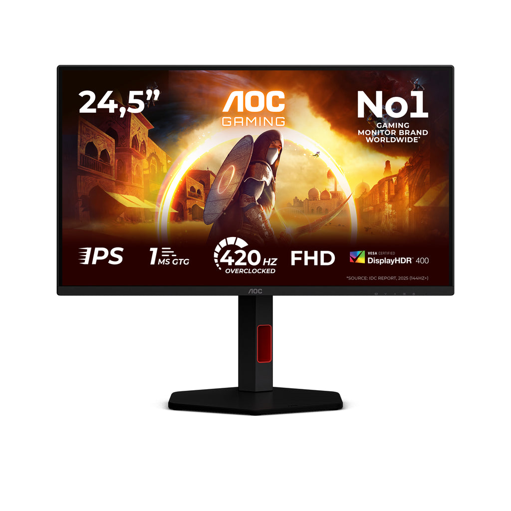 G4 25G4KUR pantalla para PC 62 2 cm (24.5") 1920 x 1080 Pixeles Full HD LED Negro  Rojo