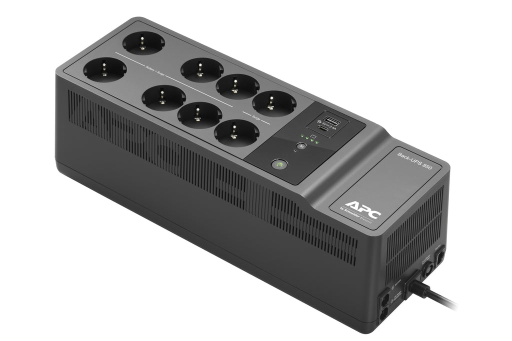 BE850G2-GR sistema de alimentacin ininterrumpida (UPS) En espera (Fuera de lnea) o Standby (Offline) 0 85 kVA 520 W 8 salidas AC