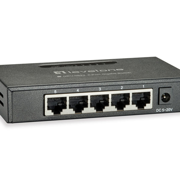 GEU-0523 switch No administrado Gigabit Ethernet (10/100/1000) Negro