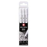 POXPGBWH3C bolgrafo de gel Bolgrafo de gel con tapa Multi Blanco 3 pieza(s)