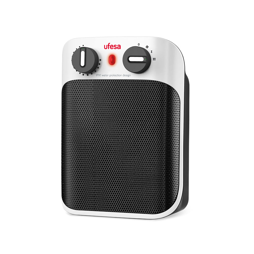 CC1800IP calefactor elctrico Interior Negro  Blanco 1800 W Ventilador elctrico