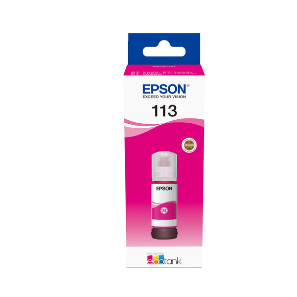 113 EcoTank Pigment Magenta ink bottle