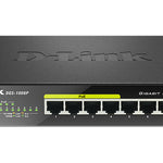 DGS-1008P switch No administrado Gigabit Ethernet (10/100/1000) Energa sobre Ethernet (PoE) Negro