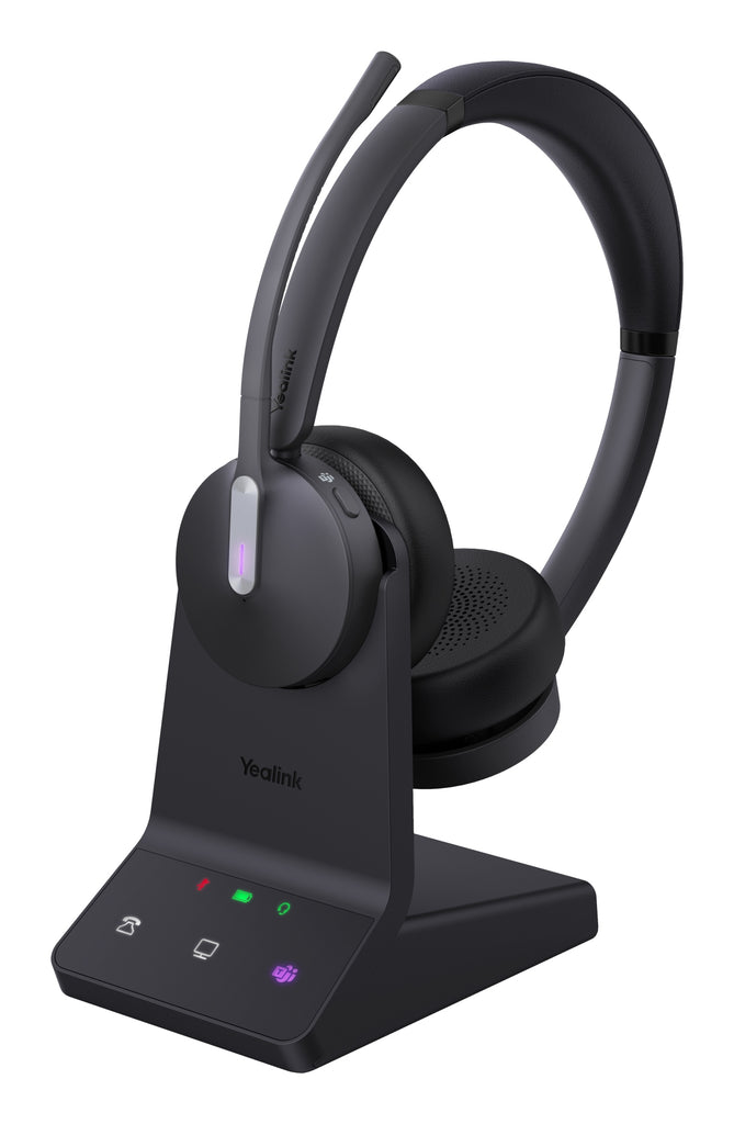 WH64 Dual Teams Headset Auriculares Inalmbrico Diadema Oficina/Centro de llamadas USB Tipo C Bluetooth Negro