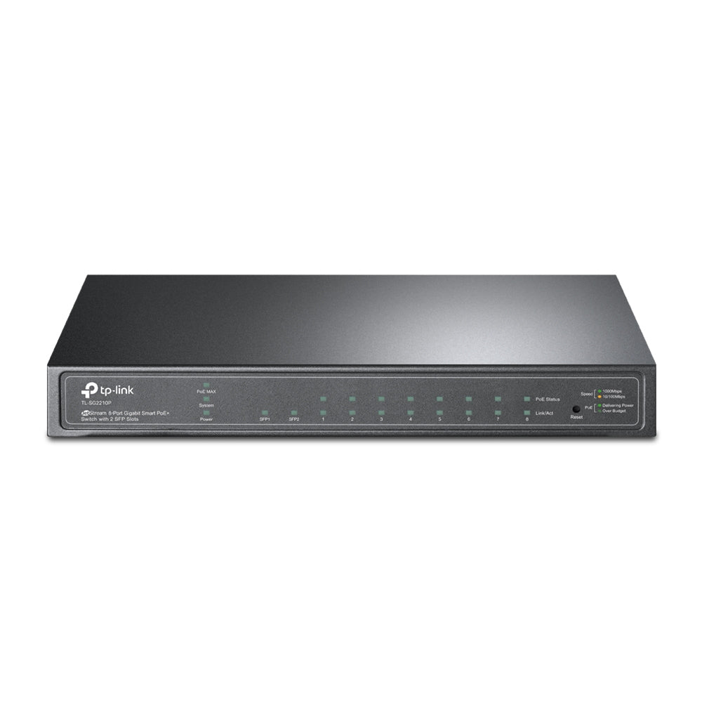 JetStream TL-SG2210P switch Gestionado L2/L4 Gigabit Ethernet (10/100/1000) Energa sobre Ethernet (PoE) Negro