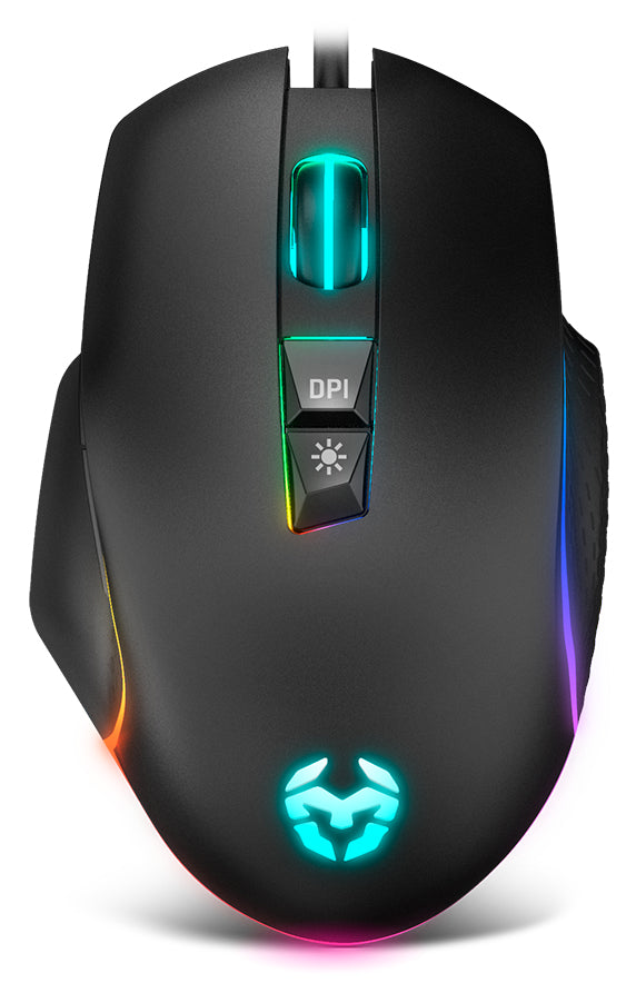 Keos ratn Juego mano derecha USB tipo A ptico 6400 DPI
