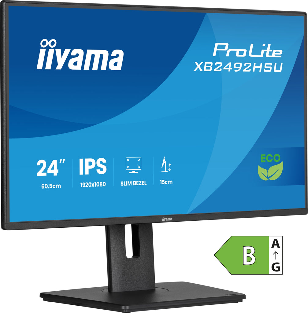 ProLite XB2492HSU-B1 pantalla para PC 60 5 cm (23.8") 1920 x 1080 Pixeles Full HD LED Negro
