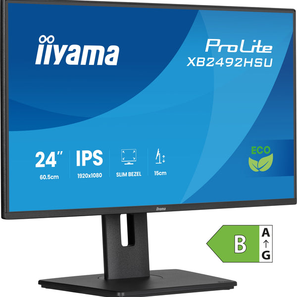 ProLite XB2492HSU-B1 pantalla para PC 60 5 cm (23.8") 1920 x 1080 Pixeles Full HD LED Negro