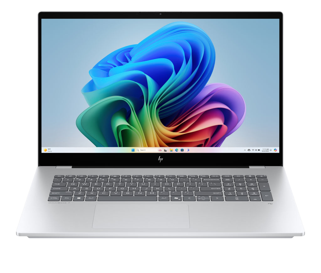 OmniBook 7 Laptop Next Gen AI 17-dc0001nsx Copilot+ PC Intel Core Ultra 5 226V Porttil 43 9 cm (17.3") Pantalla tctil Full HD 16 GB LPDDR5x-SDRAM 1 TB SSD Wi-Fi 6E (802.11ax) Windows 11 Home Plata