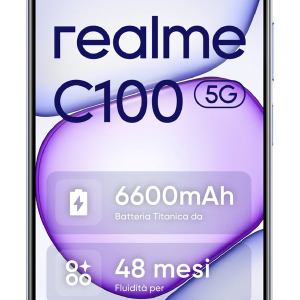 C100 5G 17 3 cm (6.8") SIM doble Android 16.0 USB Tipo C 4 GB 256 GB 6600 mAh Prpura