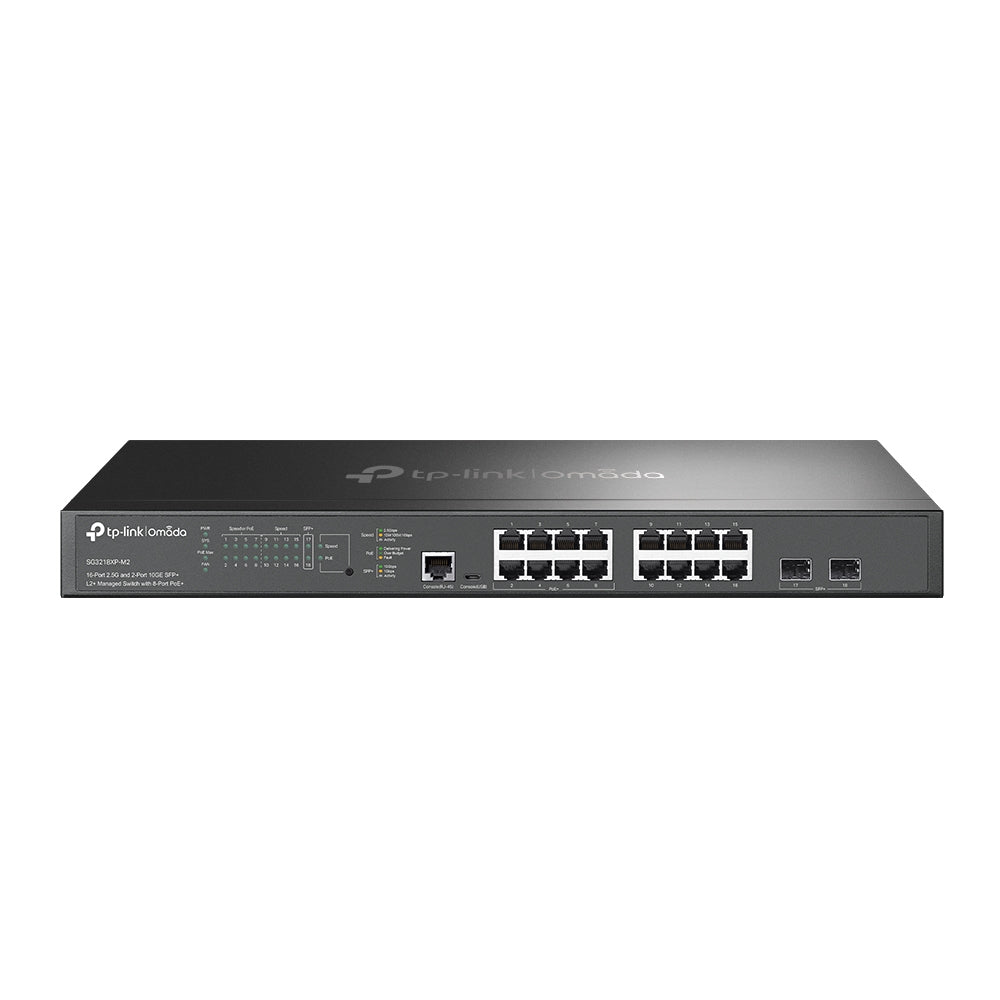 Omada SG3218XP-M2 switch Gestionado L2+ 2.5G Ethernet (100/1000/2500) Energa sobre Ethernet (PoE) 1U Negro