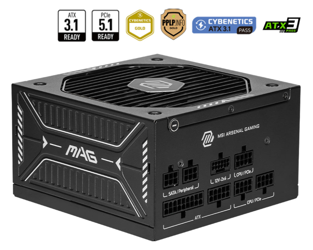 MAG A750GLS PCIE5 unidad de fuente de alimentacin 750 W 24-pin ATX ATX Negro