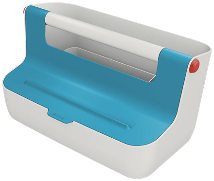 61250061 caja de almacenaje Rectangular Acrilonitrilo butadieno estireno (ABS) Azul  Blanco