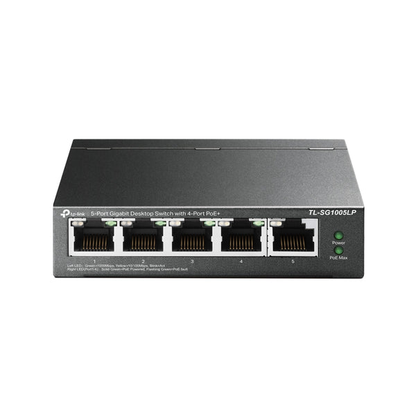 TL-SG1005LP switch No administrado Gigabit Ethernet (10/100/1000) Energa sobre Ethernet (PoE) Negro