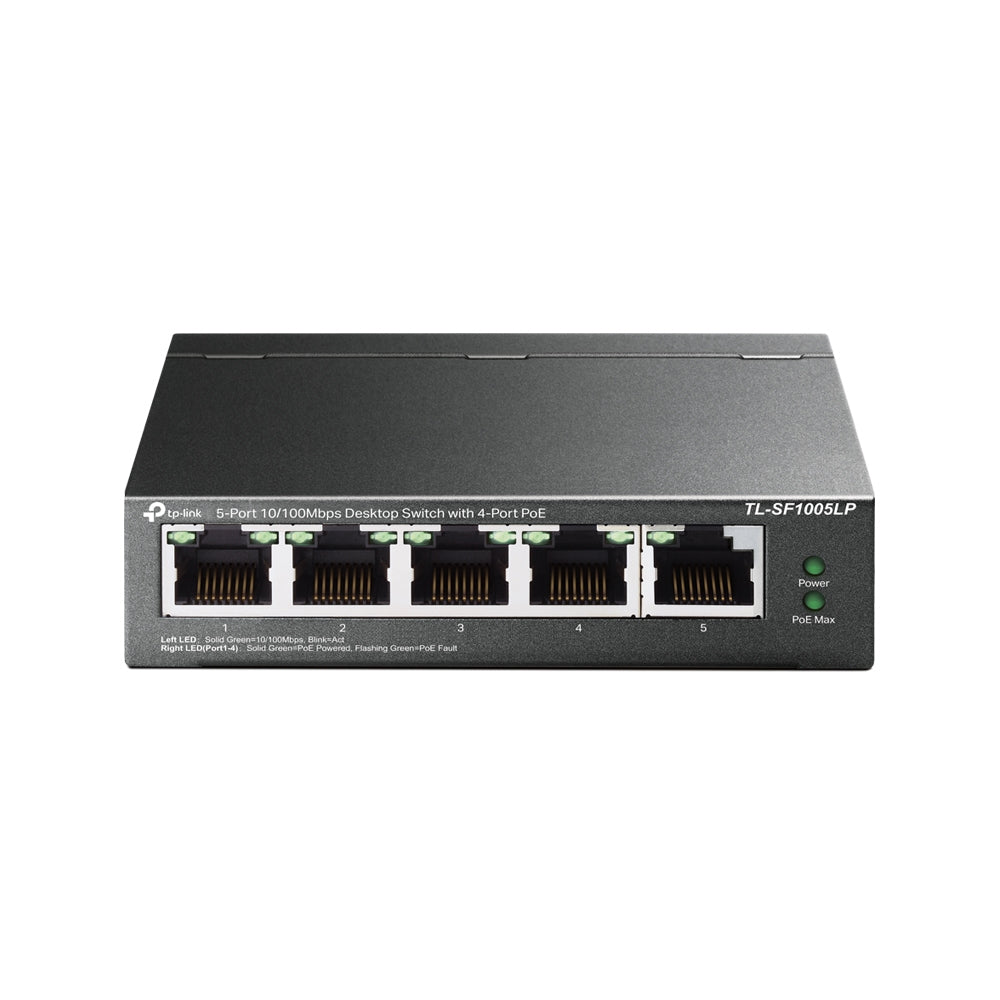 TL-SF1005LP switch No administrado Fast Ethernet (10/100) Energa sobre Ethernet (PoE) Negro