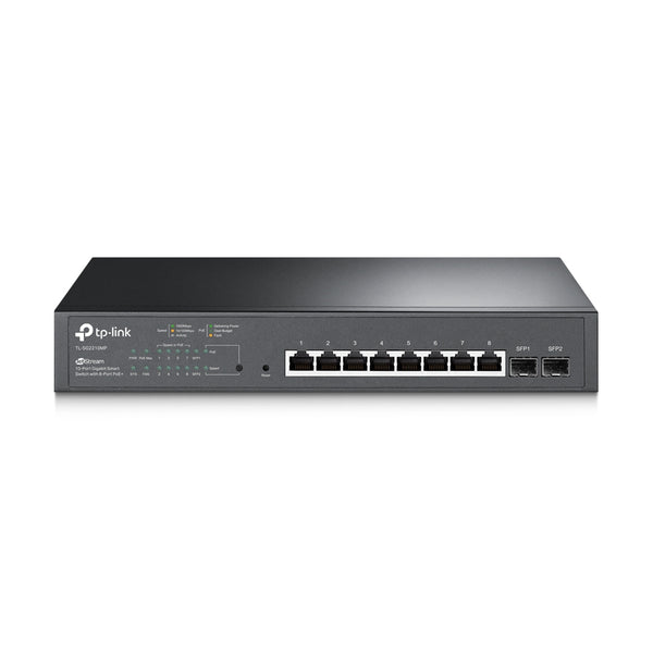 JetStream TL-SG2210MP switch Gestionado L2/L2+ Gigabit Ethernet (10/100/1000) Energa sobre Ethernet (PoE) 1U Negro