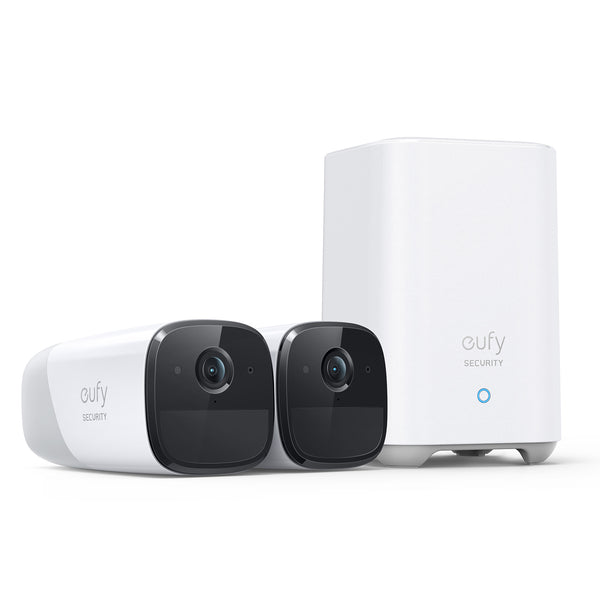 Camaras de Vigilancia eufyCam 2 Pro  2K Cmara IP Exterior  365 das de batera  Compatible con HomeKit  proteccin IP67  visin Nocturna  Juego de 2 cmaras  sin Tarifa mensual