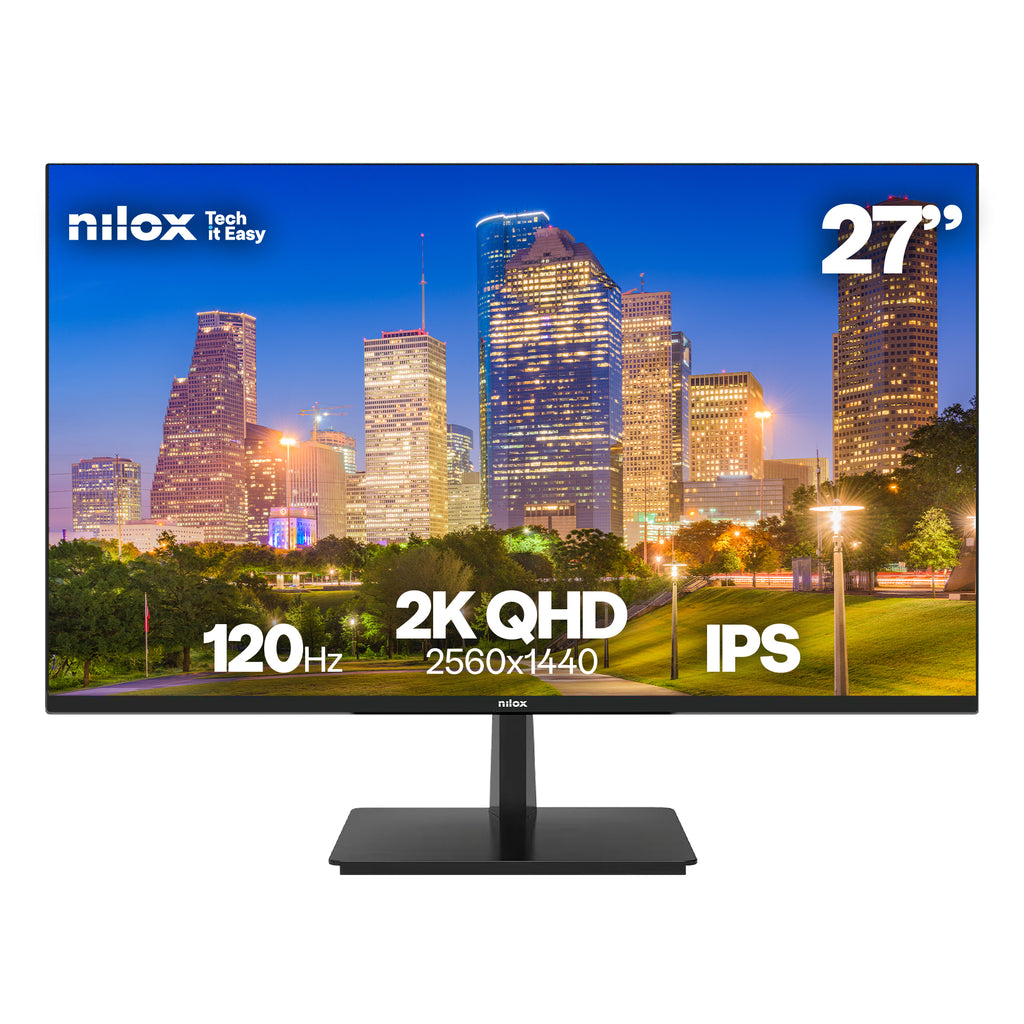 MONITOR 27 2K IPS 120 HZ HDMI Y DP pantalla para PC 68 6 cm (27") 2560 x 1440 Pixeles Quad HD LCD Negro