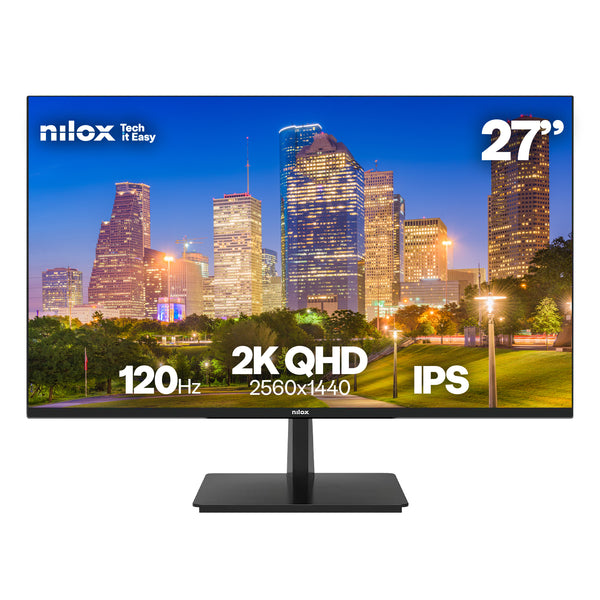 MONITOR 27 2K IPS 120 HZ HDMI Y DP pantalla para PC 68 6 cm (27") 2560 x 1440 Pixeles Quad HD LCD Negro