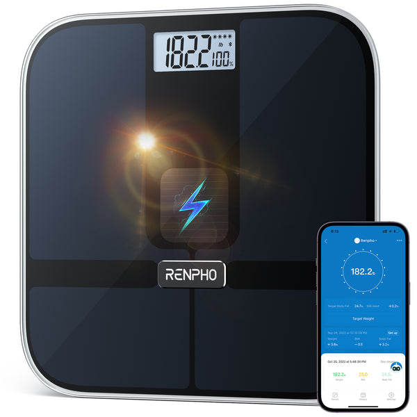 Elis Solar 2 Plaza Negro Bscula personal electrnica