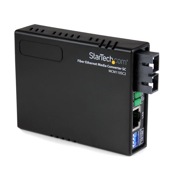 Conversor de Medios Ethernet RJ45 a Fibra ptica Multimodo SC - 2Km