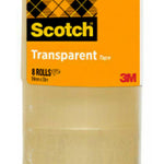 7100213205 cinta adhesiva 33 m Acrlico  Polipropileno (PP) Transparente 8 pieza(s)