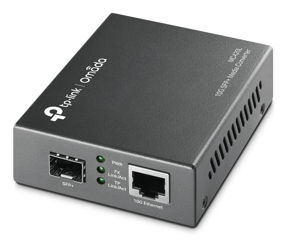 Omada MC420L convertidor de medio 10000 Mbit/s Multimodo  Monomodo Negro