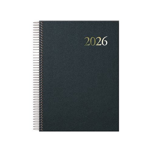 AGENDA SEGOVIA ESPIRAL DA PGINA 14 X 20 CM. COLOR NEGRO DOHE 11128.