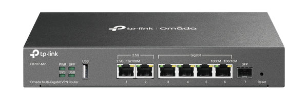 Omada ER707-M2 router 2.5 Gigabit Ethernet  Ethernet rpido  Gigabit Ethernet Negro